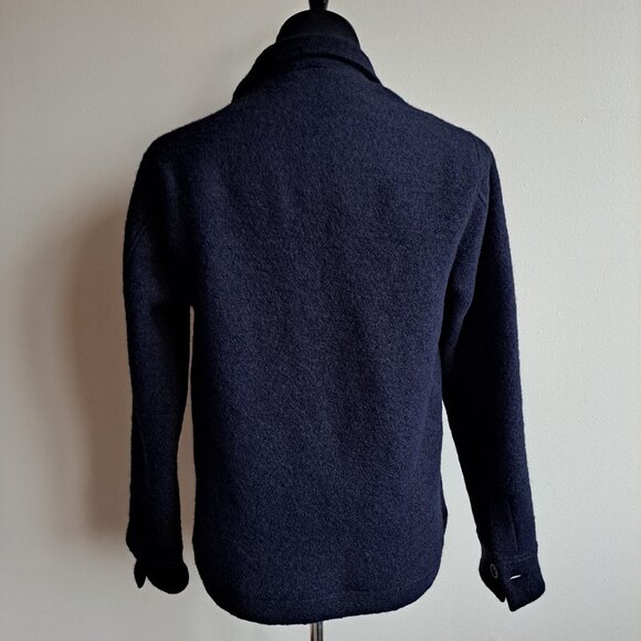 NEW Tintoria Mattei 954 Men's Blue Classic-collar Wool Blend Jacket Size XL - Picture 4 of 16